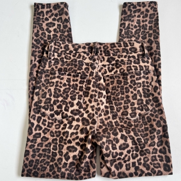 Good American High Rise Leopard Print Jeans Size 27 Size 4 Women’s - Picture 6 of 8
